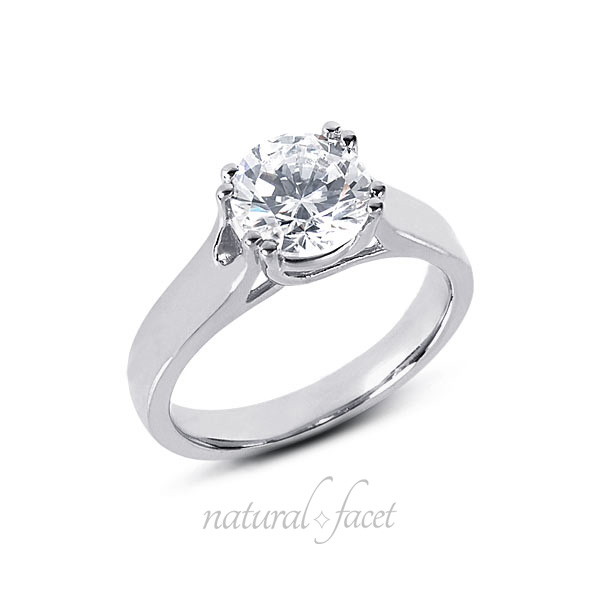2.03 Carat D VVS1 Ideal Round Diamond White gold Trellis Solitaire Ring 3.9mm 2.03 Carat D VVS1 Ideal Round Diamond White gold Trellis Solitaire Ring 3.9mm