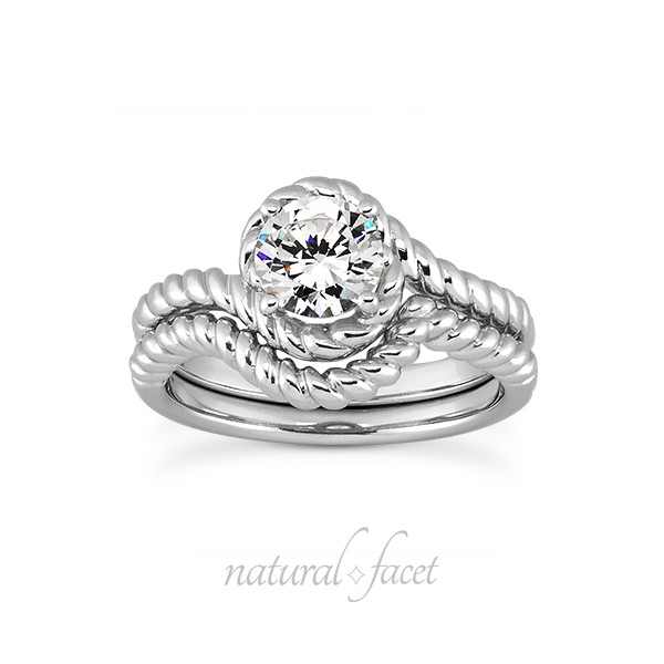 0 83 Carat D Vvs1 Ideal Cut Round Diamonds Platinum Rope Wedding